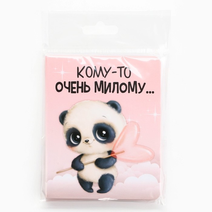 Значок на открытке &laquo;Панда&raquo;, 10 х 8 см