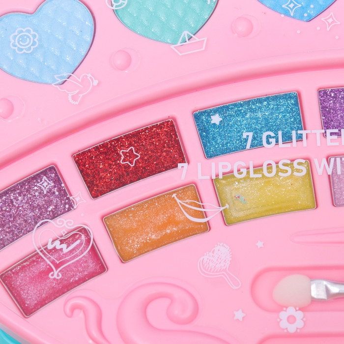 Набор косметики для девочки Набор косметики для девочки "Сверкающая мечта", столик с зеркалом