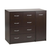 Комод 5 ящиков с дверью 1100х480х900 Венге темный Комод 5 ящиков с дверью 1100х480х900 Венге темный