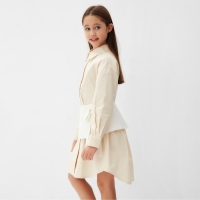 Юбка(баска) для девочки MINAKU: PartyDress, цвет белый, рост 140 см