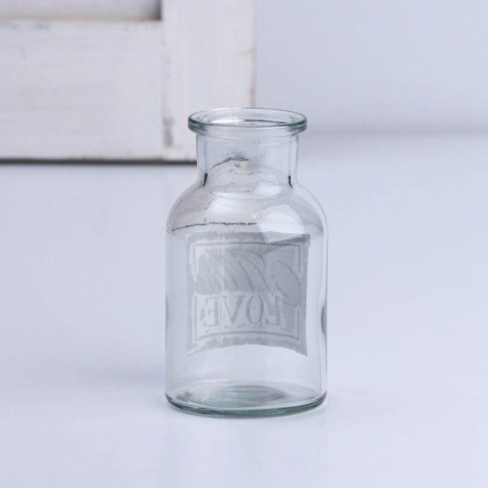 Ваза для цветов стекло &laquo;More love&raquo;, 125 мл.