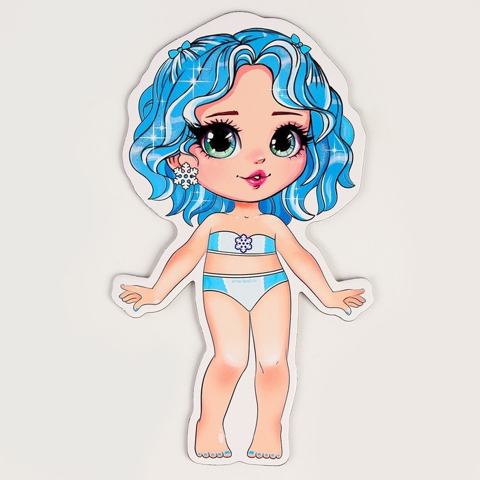 Новогодняя магнитная игра одевашка «Новый год! Зимняя принцесса» Новогодняя магнитная игра одевашка «Новый год! Зимняя принцесса»