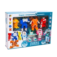 Набор роботов &laquo;Алфавит&raquo;, трансформируются, 7 штук, собираются в 1 робота