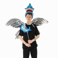 Набор фольгированных шаров «Карнавальный набор. Акула», 3 шт. Набор фольгированных шаров «Карнавальный набор. Акула», 3 шт.