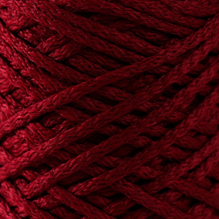 Шнур полиэфирный без сердечника 5 мм 100м/210г (+/- 5%)  бордовый-153