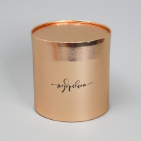 Набор золотых шляпных коробок 2 в 1, упаковка подарочная, «Поздравляю», 12 х 12, 15 х 15 см Набор золотых шляпных коробок 2 в 1, упаковка подарочная, «Поздравляю», 12 х 12, 15 х 15 см