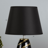 Настольная лампа "Касиния" Е14 40Вт черно-золотой 22х22х35 см RISALUX