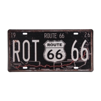 Декоративный номерной знак, "Маршрут 66", 30×15 см Декоративный номерной знак, "Маршрут 66", 30×15 см