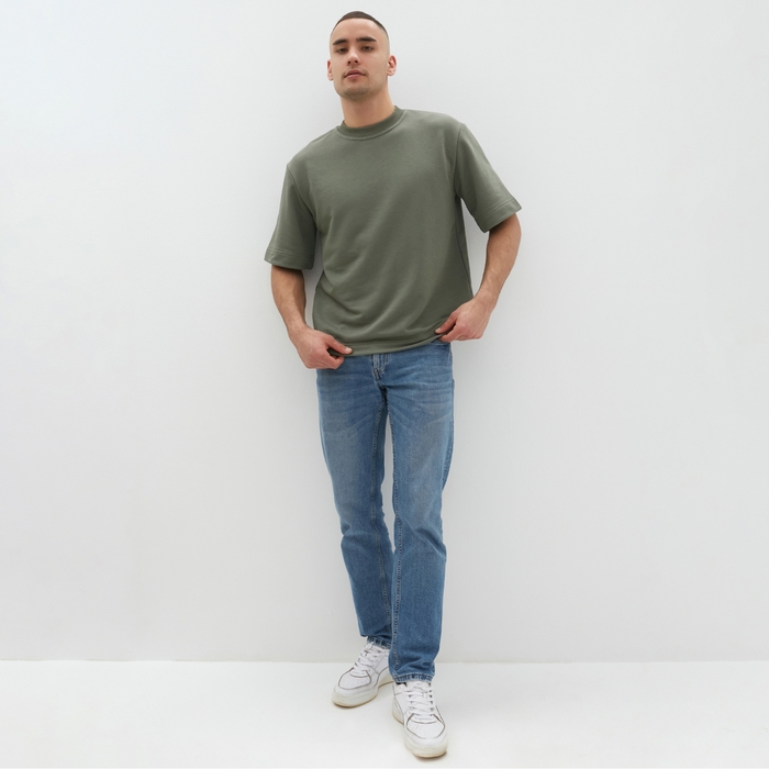 Футболка мужская MINAKU: Basic line MAN цвет хаки, размер 50