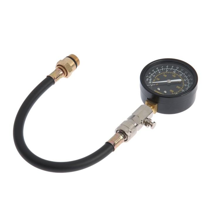 Компрессометр СЕРВИС КЛЮЧ, 77781, G-320 HD, с гибким шлангом, механический Компрессометр СЕРВИС КЛЮЧ, 77781, G-320 HD, с гибким шлангом, механический