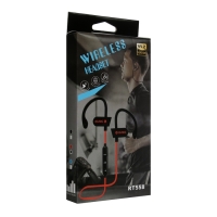 Наушники спортивные RT558, беспроводные, вакуумные, ВТ 4.2, микрофон, 80 мАч, красные Наушники спортивные RT558, беспроводные, вакуумные, ВТ 4.2, микрофон, 80 мАч, красные