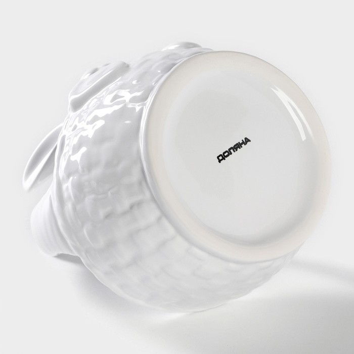 Конфетница Доляна «Зайка», 12×12×14,7 см, цвет белый Конфетница Доляна «Зайка», 12×12×14,7 см, цвет белый