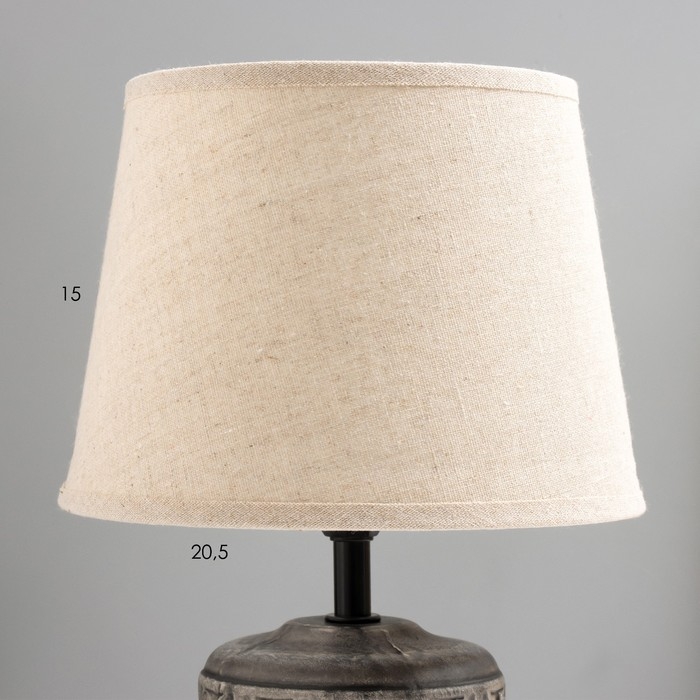 Настольная лампа "Лореа" E14 40Вт серый 20х20х31 см RISALUX