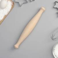 Скалка с ручками Доляна, 30×4.3 см, берёза Скалка с ручками Доляна, 30×4.3 см, берёза