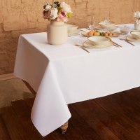 Скатерть "Этель" Cozy 150*250 +/-3см, цв.белый, пл. 192 г/м2, хл с ВГМО