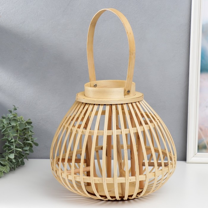 Подсвечник дерево на 1 свечу Подсвечник дерево на 1 свечу "Плавные линии" 28х33х33 см