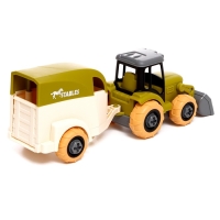 Конструктор винтовой «Трактор с коневозкой», с отвёрткой, и аксессуарами Конструктор винтовой «Трактор с коневозкой», с отвёрткой, и аксессуарами