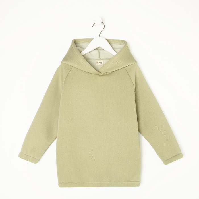 Худи детское MINAKU: Basic Line KIDS цвет оливковый, рост 116