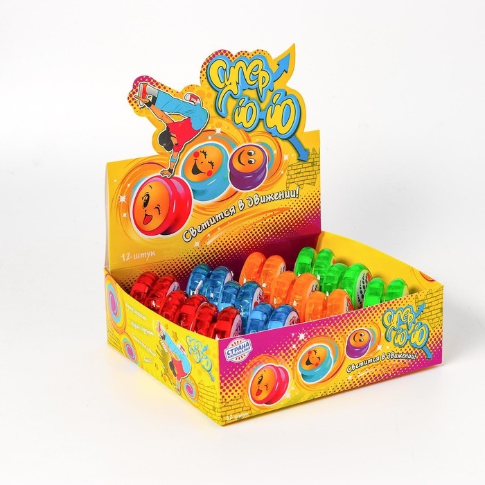 Йо-йо «Вихрь», световой, цвета МИКС Йо-йо «Вихрь», световой, цвета МИКС