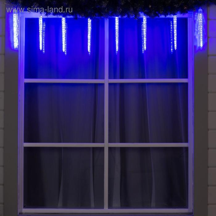 Гирлянда «Сосульки рифленые» 2.5 × 0.3 м, IP65, прозрачная нить, 192 LED, свечение синее с эффектом стекания, 12 В Гирлянда «Сосульки рифленые» 2.5 × 0.3 м, IP65, прозрачная нить, 192 LED, свечение синее с эффектом стекания, 12 В