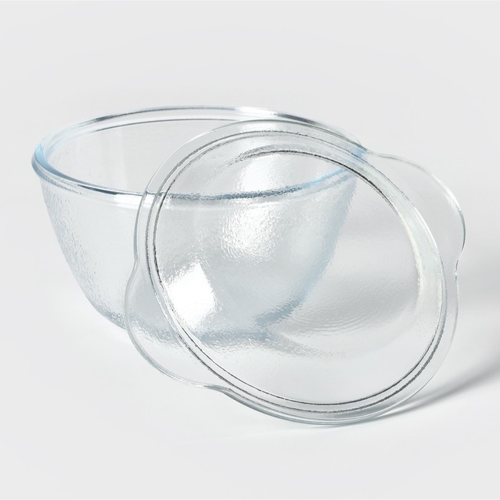 Форма стеклянная для запекания &laquo;Горшочек с крышкой&raquo;, d=18 см, h=12,5 см