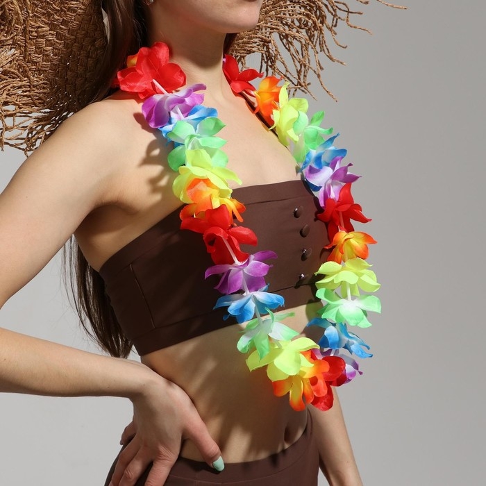 Гавайское ожерелье &laquo;Радуга цветов&raquo;