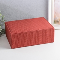 Шкатулка кожзам для украшений "Кейс. Текстура" бордовая 24х17,5х9,5 см Шкатулка кожзам для украшений "Кейс. Текстура" бордовая 24х17,5х9,5 см