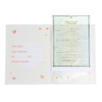 Папка для свидетельства о рождении «Медвежонок», 23,5 х 31,5 см. Папка для свидетельства о рождении «Медвежонок», 23,5 х 31,5 см.