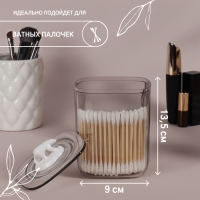 Органайзер для хранения «Пеликан», с крышкой, 9 × 9 × 13,5 см, цвет прозрачный Органайзер для хранения «Пеликан», с крышкой, 9 × 9 × 13,5 см, цвет прозрачный