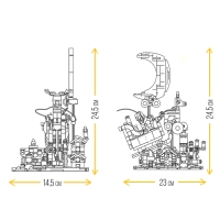 Конструктор &laquo;Новогодние истории&raquo;, 536 деталей, с гирляндой