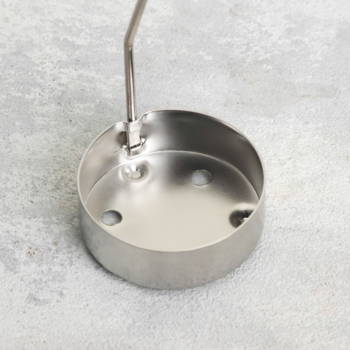 Свеча вращающаяся "Карусель со снежинками", серебрянная, металл