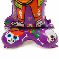 Шар фольгированный 49" «Скелет музыкант», на подставке Шар фольгированный 49" «Скелет музыкант», на подставке