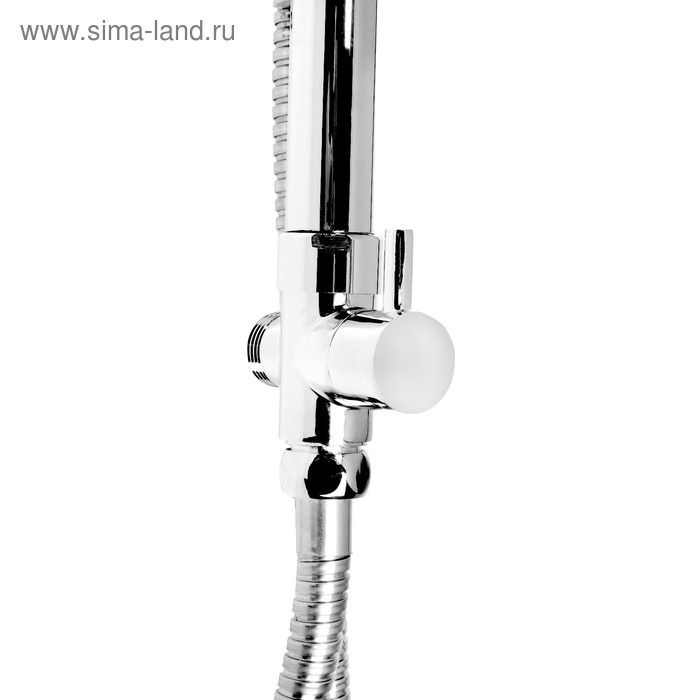 Стойка душевая Стойка душевая "ЦС-СМ ДС001005", ПРЕСТИЖ, с душевым набором, с тропическим душем, хром