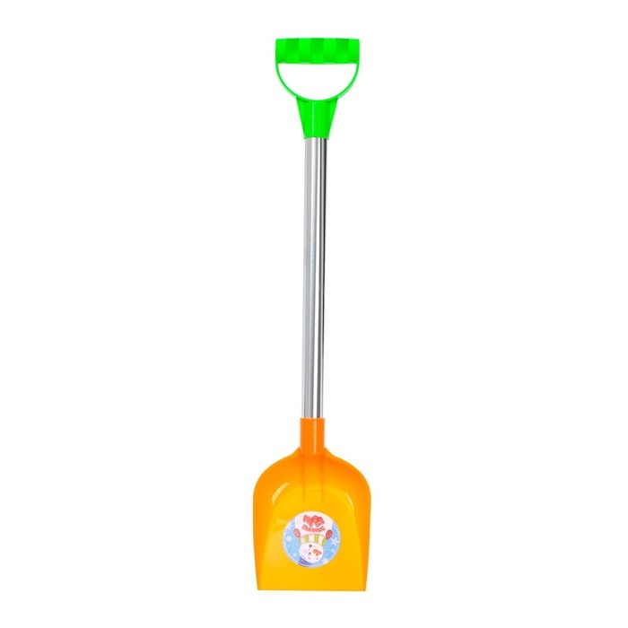 Лопатка с металлической ручкой, 56 см, цвета МИКС