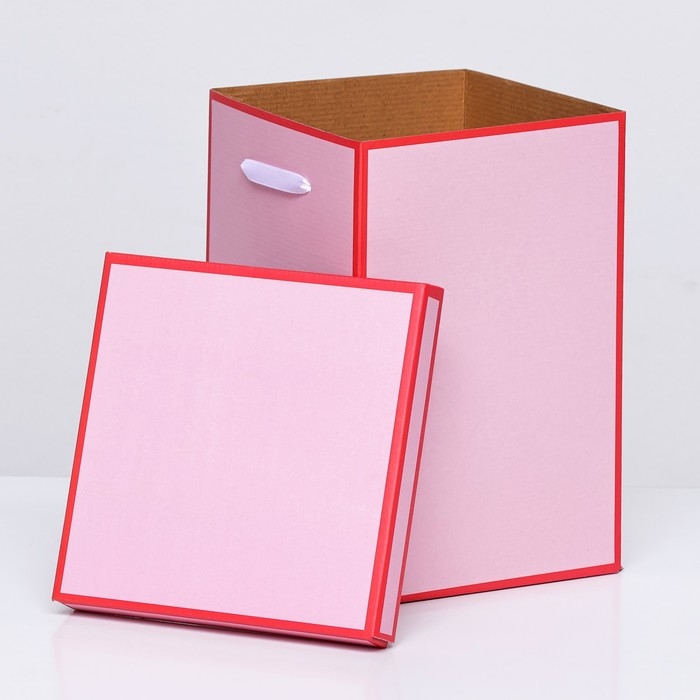 Коробка складная, красная, 17 х 25 см