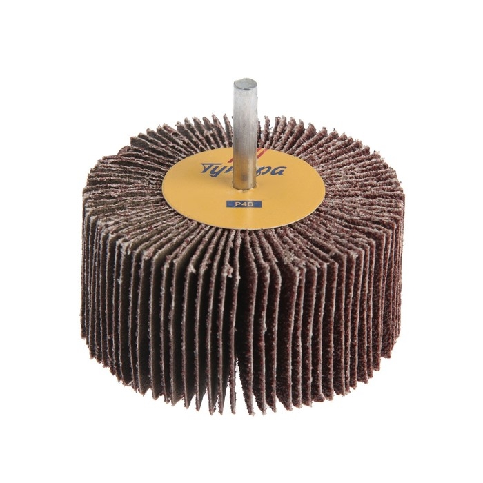 Круг лепестковый радиальный ТУНДРА, 80 х 40 х 6 мм, Р40