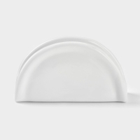 Салфетница керамическая &laquo;Классика&raquo;, 11,5&times;3,5&times;6 см, цвет белый