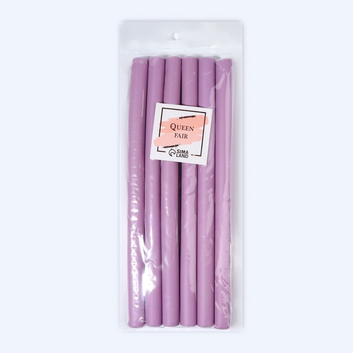 Бигуди &laquo;Бумеранг&raquo;, d = 1,5 см, 24 см, 6 шт, цвет МИКС