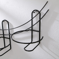 Подвес для кашпо, настенный, на 2 горшка, d=16 см, чёрный, &laquo;Взлёт - 2&raquo;