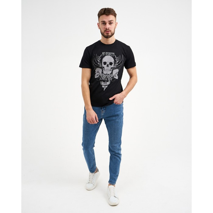 Футболка мужская KAFTAN Skull р. 56, черный