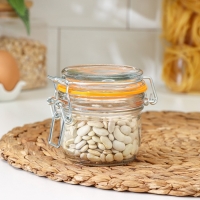 Банка стеклянная для сыпучих продуктов Optima, 240 мл, с бугельным замком Банка стеклянная для сыпучих продуктов Optima, 240 мл, с бугельным замком