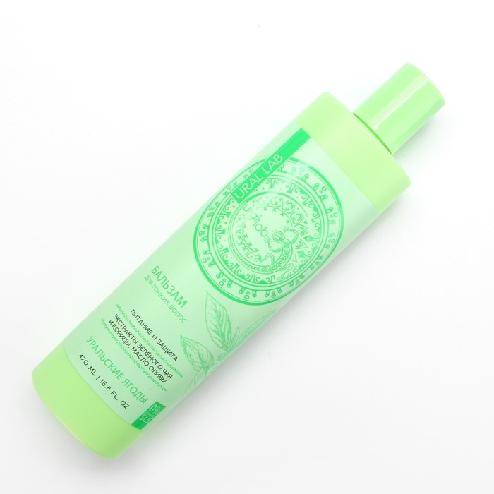 Бальзам для волос с экстрактом зелёного чая, корицы и маслом оливы, питание и защита, 470 мл, URAL LAB Бальзам для волос с экстрактом зелёного чая, корицы и маслом оливы, питание и защита, 470 мл, URAL LAB