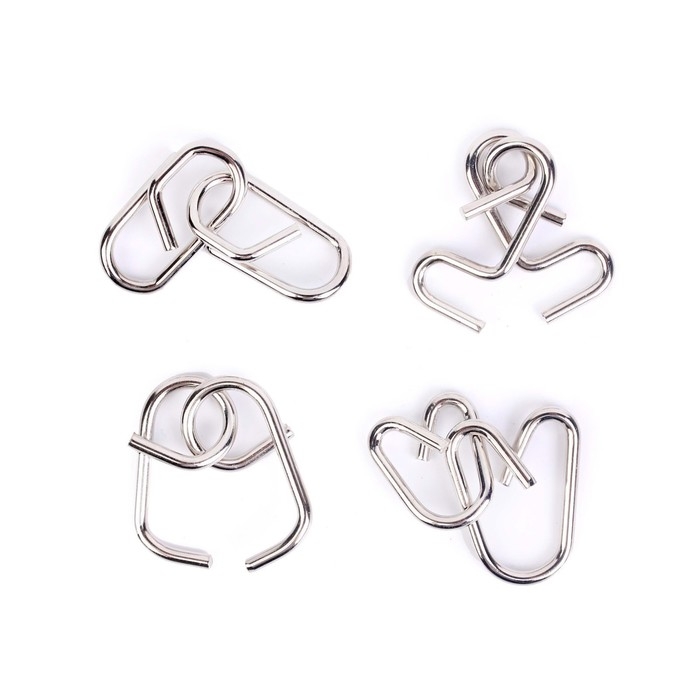 Головоломка металлическая &laquo;Загадки Леонардо Да Винчи&raquo;, набор 4 шт.