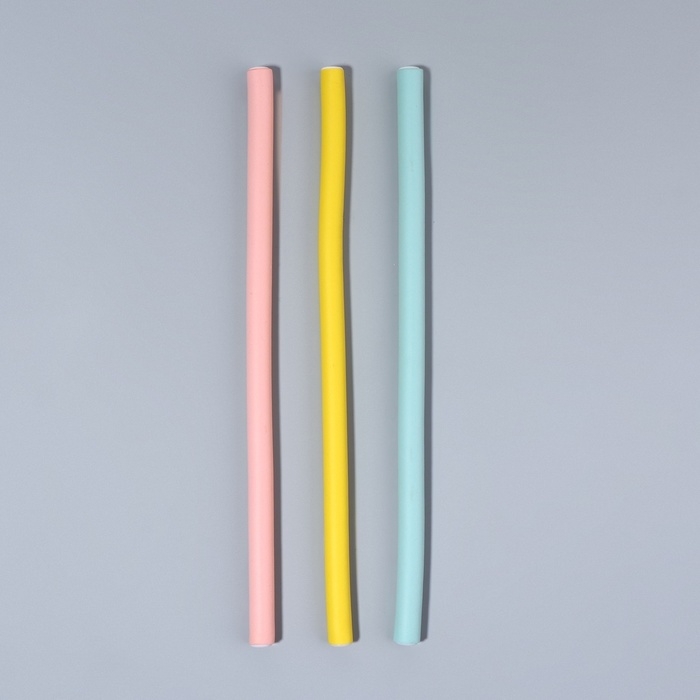 Бигуди &laquo;Бумеранг&raquo;, d = 1 см, 24 см, 10 шт, цвет МИКС