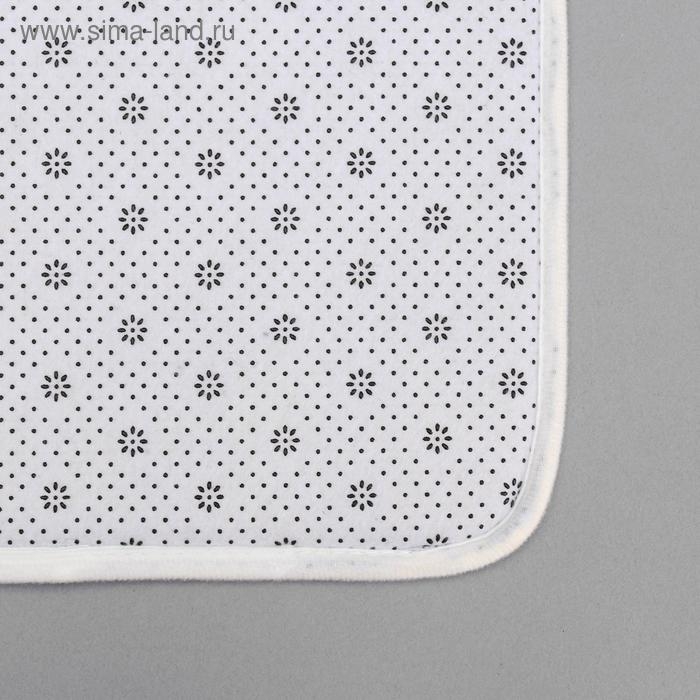 Набор ковриков для ванной и туалета Доляна &laquo;Соты&raquo;, 2 шт: 79&times;50, 50&times;39 см, цвет коричнево-бежевый