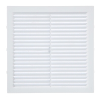 Решетка вентиляционная "КосмоВент" Л194, 194 х 194 мм, с сеткой, неразъемная