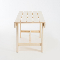 Лавка деревяная из наличника липы "Добропаровъ" 140х40х43.5 см, для бани, нагрузка до 160 кг