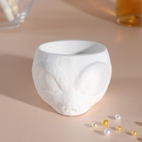 Подсвечник "Пришелец" высота 5 см, d-6 см белый Подсвечник "Пришелец" высота 5 см, d-6 см белый