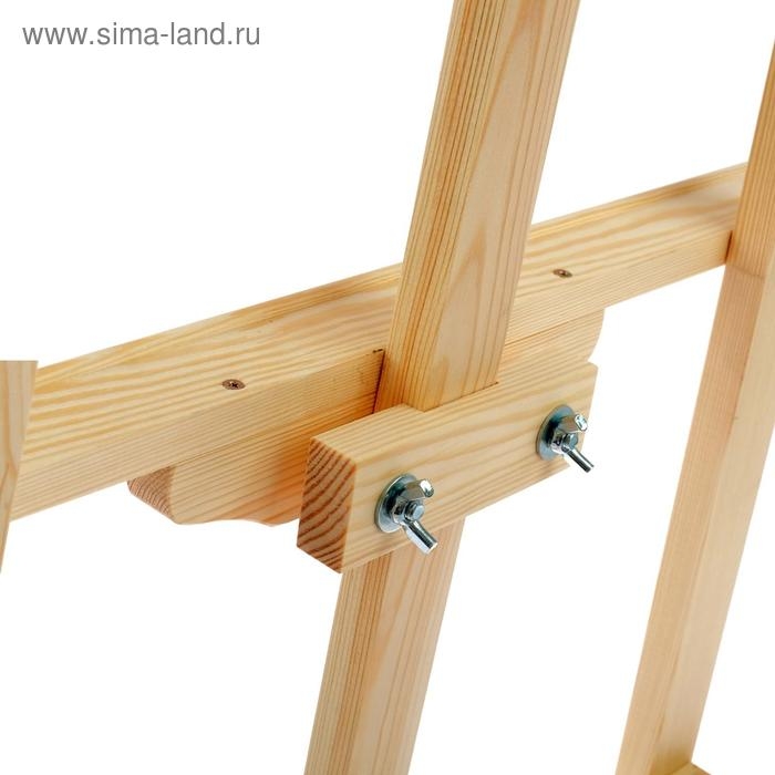 Мольберт тип «Лира» 145 х 52 см, планка с скользящей фиксацией , с бегунком, неокрашенное дерево, Calligrata №9 Мольберт тип «Лира» 145 х 52 см, планка с скользящей фиксацией , с бегунком, неокрашенное дерево, Calligrata №9