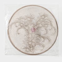 Салфетки сервировочные на стол Доляна «Павлин», 2 шт, d=38 см, цвет бежевый Салфетки сервировочные на стол Доляна «Павлин», 2 шт, d=38 см, цвет бежевый